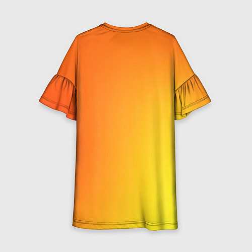 Детское платье Color orange red / 3D-принт – фото 2