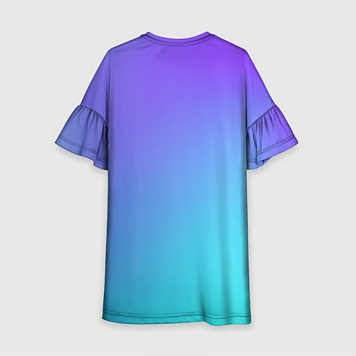 Детское платье Color multi-colored gradient / 3D-принт – фото 2