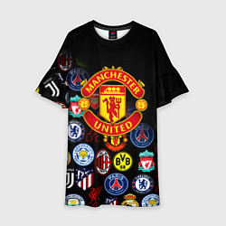 Детское платье Манчестер логотипы команд