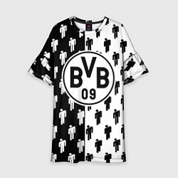 Детское платье Borussia черно белые люди