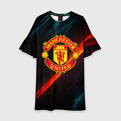 Детское платье Манчестер Юнайтед абстракция