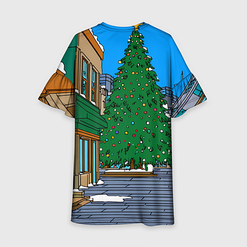 Детское платье Новогодняя лошадка и елка / 3D-принт – фото 2