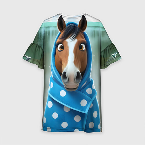 Детское платье Конь в полотенце / 3D-принт – фото 2