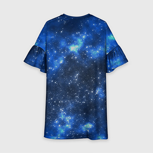 Детское платье Космический попугай / 3D-принт – фото 2