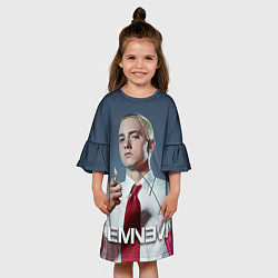 Платье клеш для девочки Eminem Fire, цвет: 3D-принт — фото 2