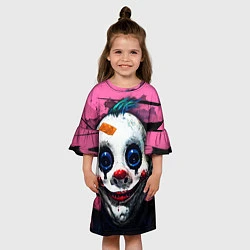 Платье клеш для девочки Клоун, цвет: 3D-принт — фото 2