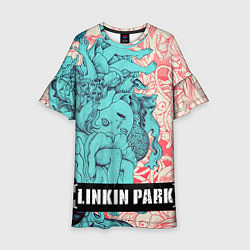 Платье клеш для девочки Linkin Park: Sky Girl, цвет: 3D-принт