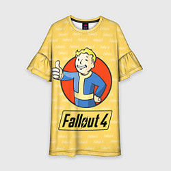Платье клеш для девочки Fallout 4: Pip-Boy, цвет: 3D-принт