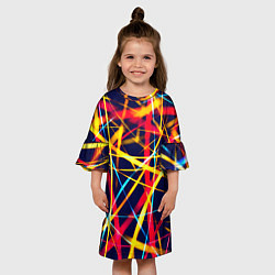 Платье клеш для девочки Blink, цвет: 3D-принт — фото 2