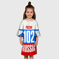 Платье клеш для девочки Russia: from 102, цвет: 3D-принт — фото 2