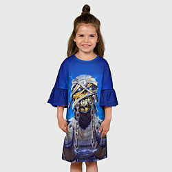 Платье клеш для девочки Iron Maiden: Mummy, цвет: 3D-принт — фото 2
