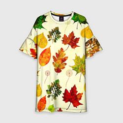 Платье клеш для девочки Осень, цвет: 3D-принт