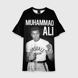 Платье клеш для девочки Muhammad Ali, цвет: 3D-принт