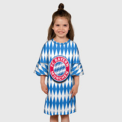 Платье клеш для девочки FC Bayern Munchen, цвет: 3D-принт — фото 2