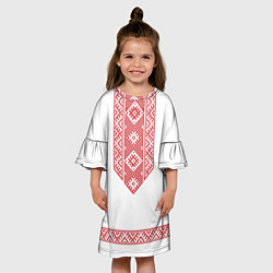 Платье клеш для девочки Вышивка 44, цвет: 3D-принт — фото 2
