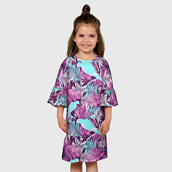 Платье клеш для девочки Summer paradise, цвет: 3D-принт — фото 2