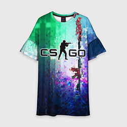 Платье клеш для девочки Counter-Strike - Global Offensive, цвет: 3D-принт