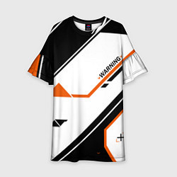 Платье клеш для девочки CS:GO Asiimov P250 Style, цвет: 3D-принт