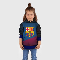 Толстовка-худи детская FCB Barcelona, цвет: 3D-синий — фото 2