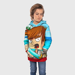 Толстовка-худи детская TonyCreative 4, цвет: 3D-красный — фото 2