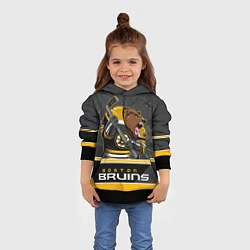 Толстовка-худи детская Boston Bruins, цвет: 3D-черный — фото 2