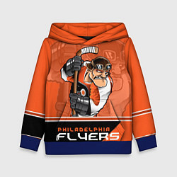 Толстовка-худи детская Philadelphia Flyers, цвет: 3D-синий