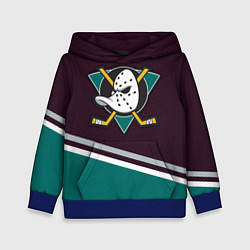 Толстовка-худи детская Anaheim Ducks, цвет: 3D-синий