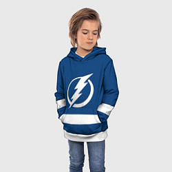 Толстовка-худи детская Tampa Bay Lightning, цвет: 3D-белый — фото 2