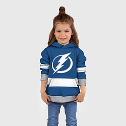 Толстовка-худи детская Tampa Bay Lightning, цвет: 3D-меланж — фото 2