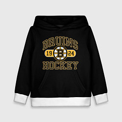 Толстовка-худи детская Boston Bruins: Est.1924, цвет: 3D-белый