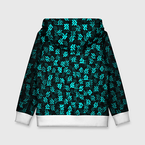 Детская толстовка Инопланетная письменность / 3D-Белый – фото 2