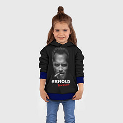 Толстовка-худи детская Arnold forever, цвет: 3D-синий — фото 2