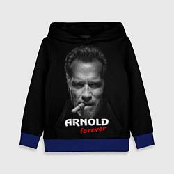 Толстовка-худи детская Arnold forever, цвет: 3D-синий