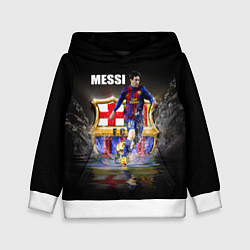 Толстовка-худи детская Messi FCB, цвет: 3D-белый