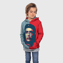 Толстовка-худи детская Che Guevara, цвет: 3D-меланж — фото 2