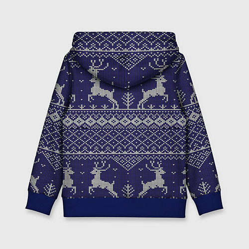 Детская толстовка Олени / 3D-Синий – фото 2