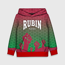 Толстовка-худи детская Rubin Kazan, цвет: 3D-красный