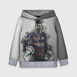Толстовка-худи детская Lionel Messi, цвет: 3D-меланж