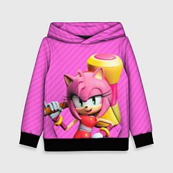 Толстовка-худи детская Amy Rose, цвет: 3D-черный