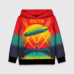 Толстовка-худи детская Led Zeppelin: Hindenburg, цвет: 3D-черный