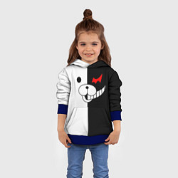 Толстовка-худи детская Monokuma, цвет: 3D-синий — фото 2