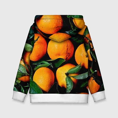 Детская толстовка Мандаринчики / 3D-Белый – фото 2