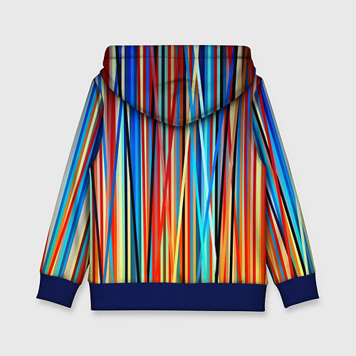 Детская толстовка Colored stripes / 3D-Синий – фото 2