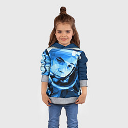 Толстовка-худи детская Gagarin Art, цвет: 3D-меланж — фото 2