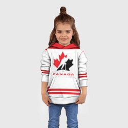 Толстовка-худи детская Canada Team, цвет: 3D-белый — фото 2