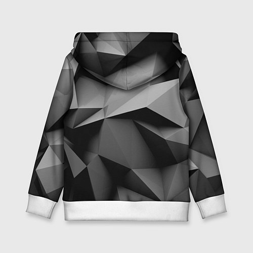 Детская толстовка Gray abstraction / 3D-Белый – фото 2
