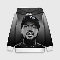 Толстовка-худи детская Ice Cube: Gangsta, цвет: 3D-белый