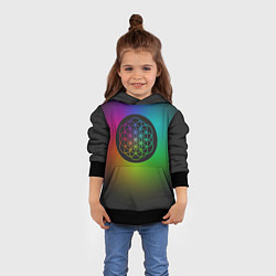 Толстовка-худи детская Coldplay Colour, цвет: 3D-черный — фото 2