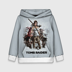 Толстовка-худи детская TOMB RAIDER, цвет: 3D-белый