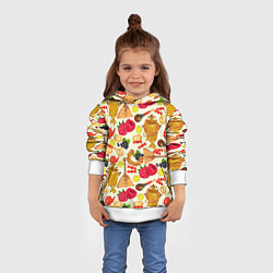 Толстовка-худи детская Народная кухня, цвет: 3D-белый — фото 2